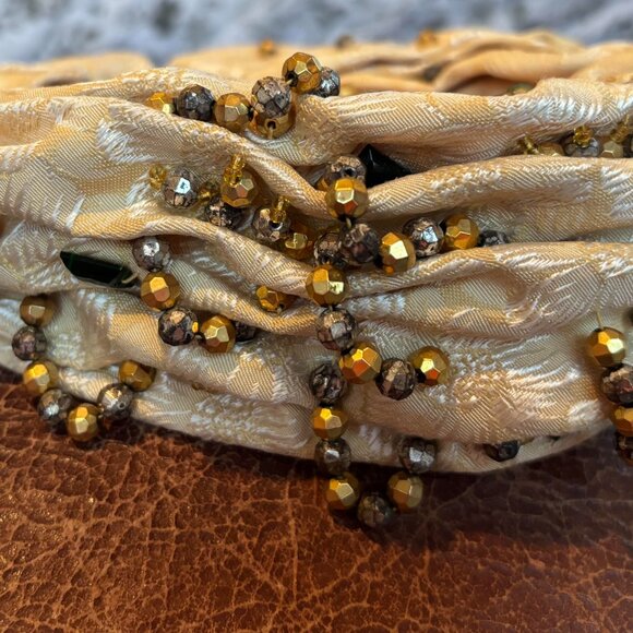 Vintage Christian Dior Chapeaux Pill Box Hat 1960's Beaded with Label - Picture 6 of 7